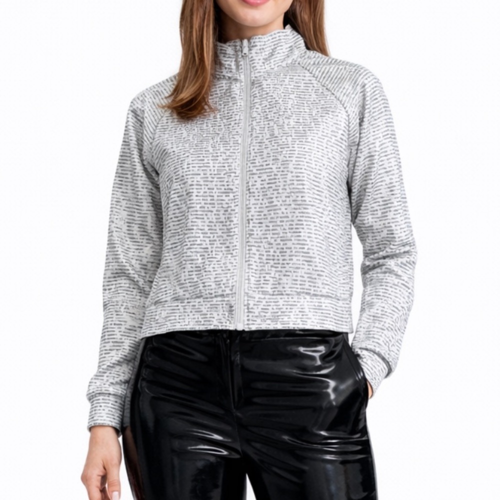 Free with purchase Tahari Zip-Up Top